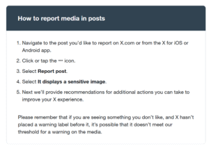 Sensitive content settings