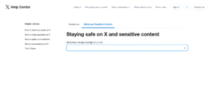 X Sensitive Content