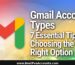 Gmail Account Types